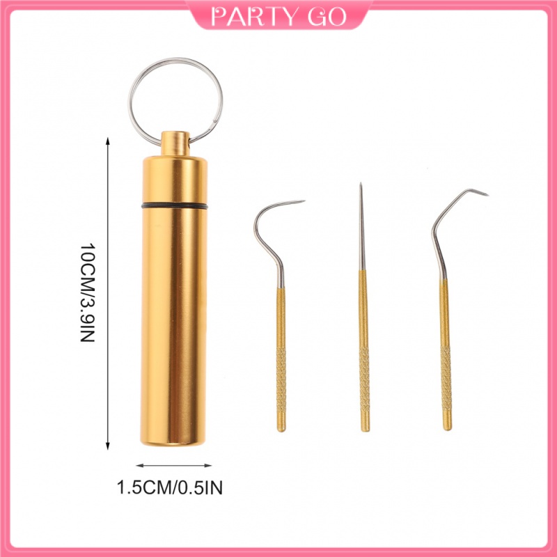 Bộ Dụng Cụ Chăm Sóc Răng Miệng Bằng Thép Không Gỉ