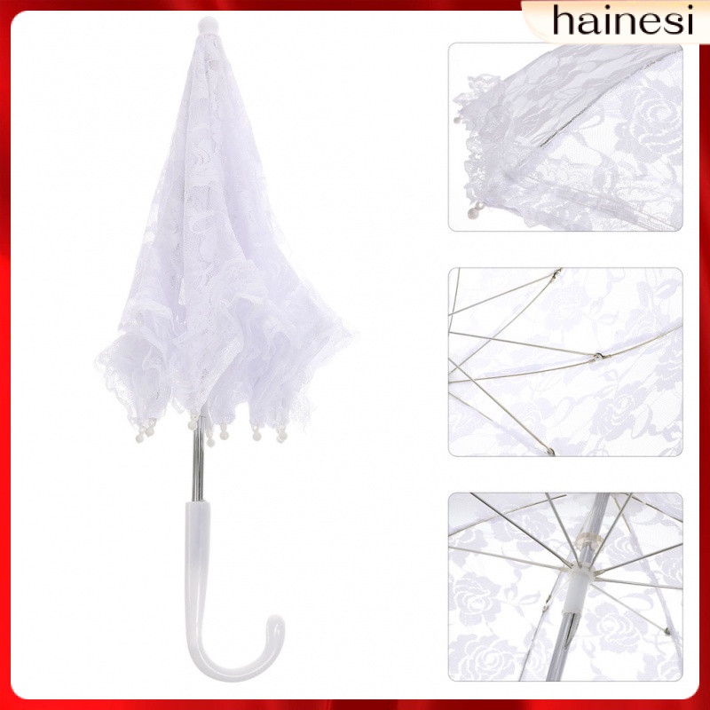 Dù Giấy Thêu Ren Trang Trí Xinh Xắn Dành Cho Bé Gái