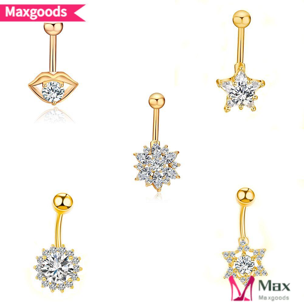 Khuyên Rốn Bằng Thép Phẫu Thuật Hình Ngôi Sao Năm Cánh