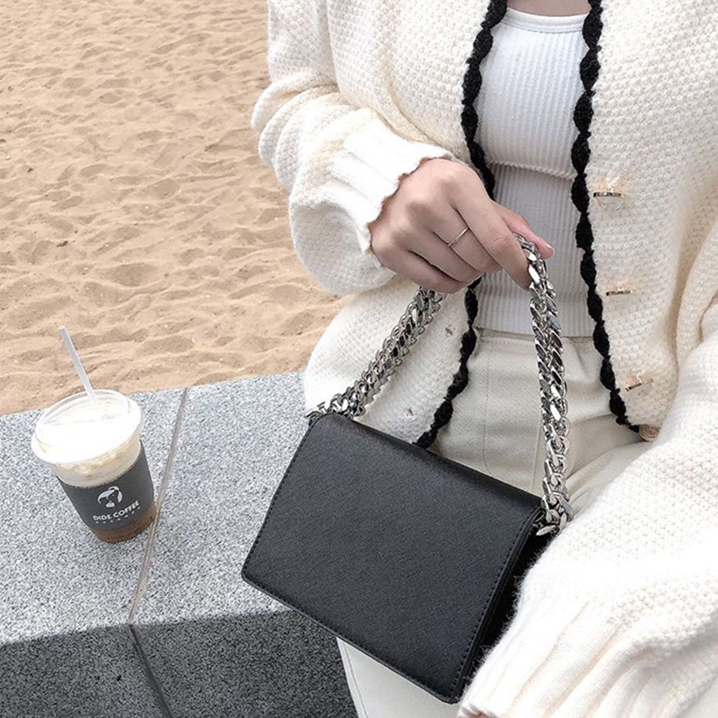 Túi Đeo Chéo Một Dây Xích Phong Cách Hong Kong Cao Cấp Thời Trang Cho Nữ