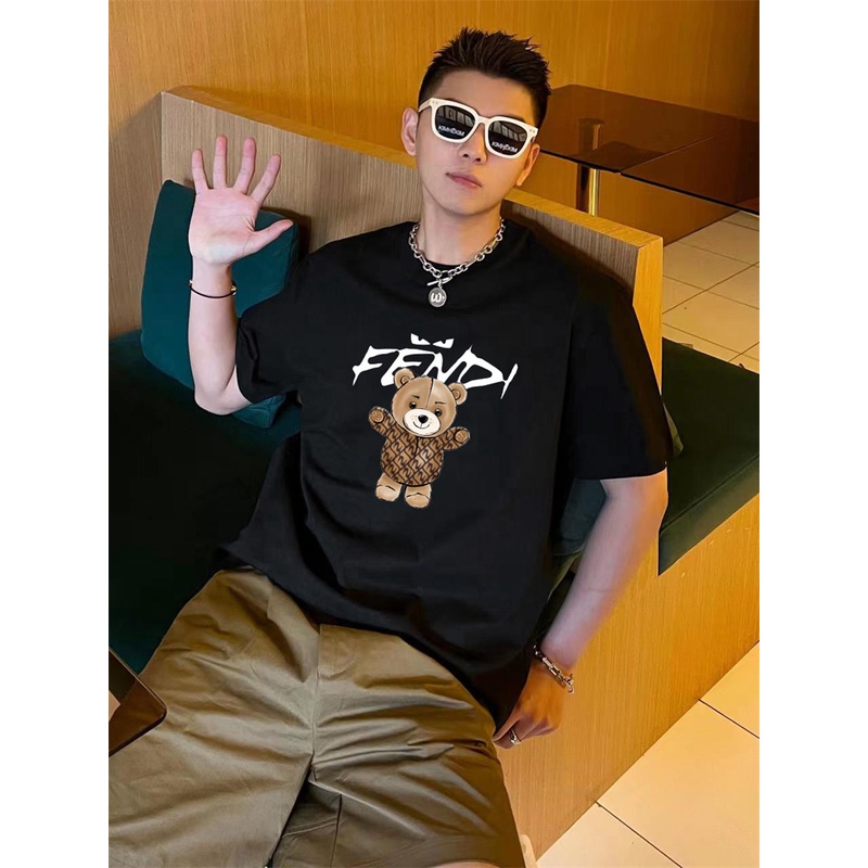 Áo Thun Tay Ngắn In Hình Gấu Thời Trang Chất Lượng Cao ##