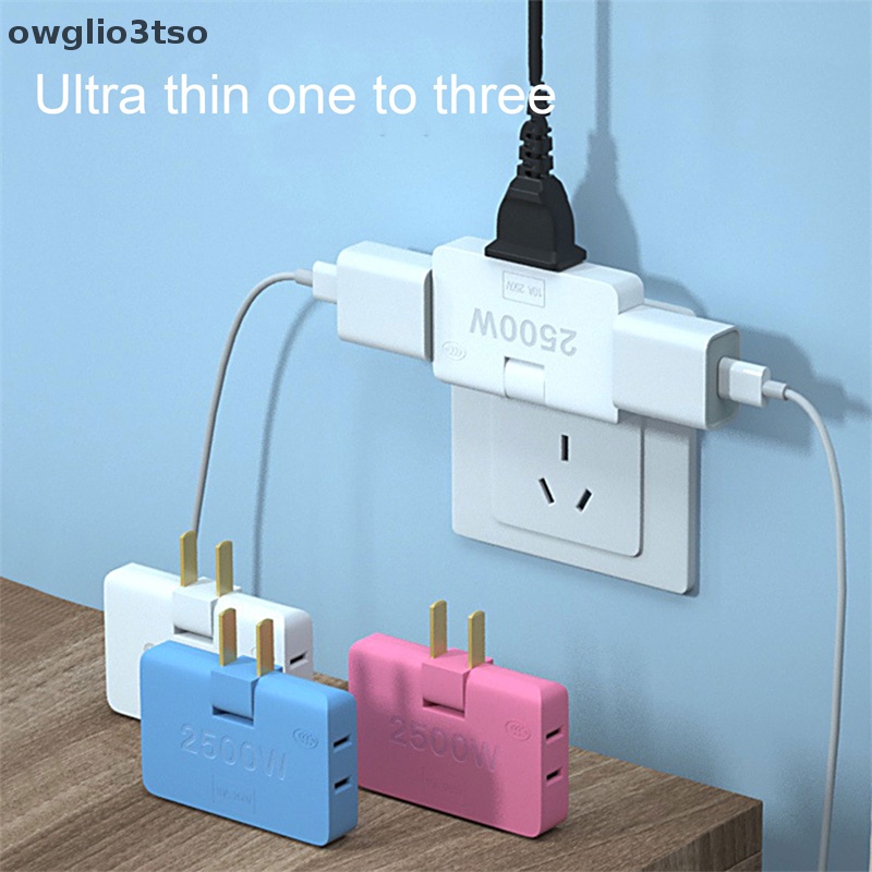 xoay Ổ cắm chuyển đổi một trong ba 180 độ mở rộng cắm đa Mini