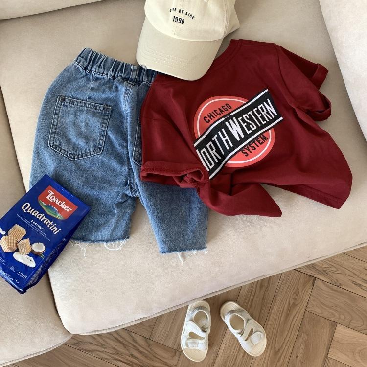 Quần Jeans Lửng Thời Trang Dành Cho Bé Trai