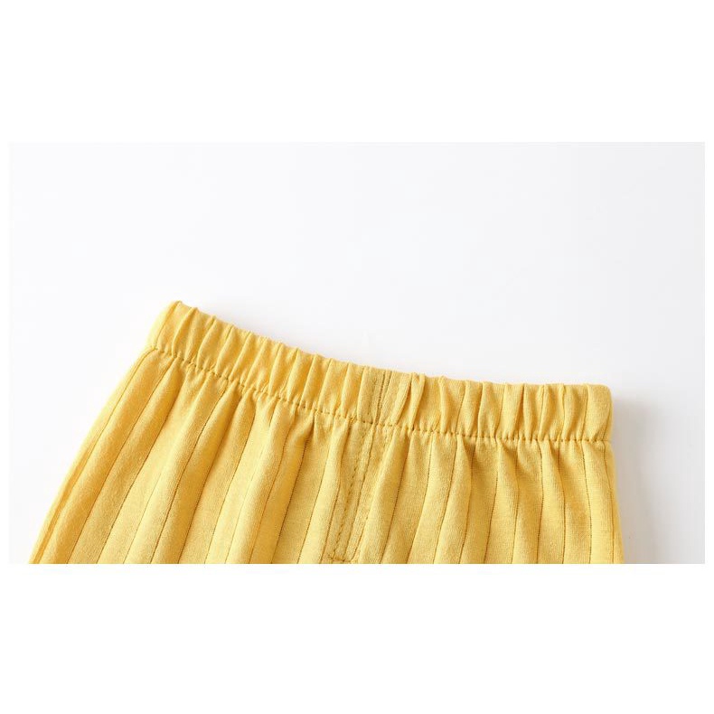 Bộ Đồ Ngủ Tay Dài Bằng Vải Cotton Mỏng Thoáng Khí Thời Trang Mùa Hè Dành Cho Trẻ Em 90-150cm