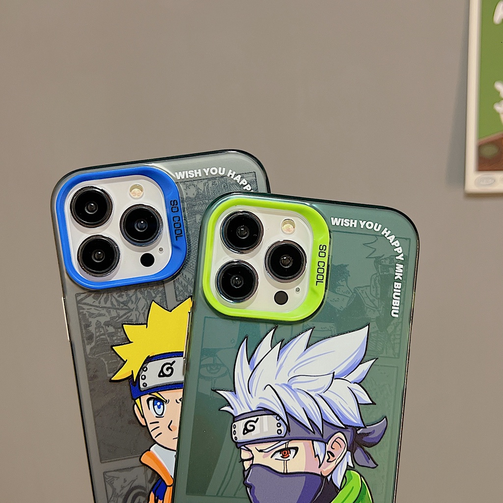 Ốp Điện Thoại Tpu Dẻo Trong Suốt Họa Tiết Hoạt Hình Naruto Cho iPhone 11 13 12 14 Pro Max