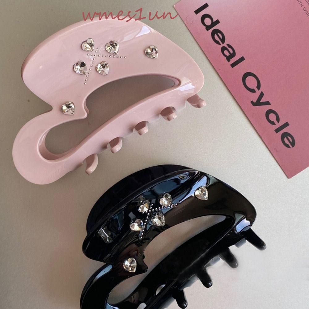 Kẹp Tóc Đuôi Ngựa Axit Acetic Phong Cách Retro Thời Trang Cho Nữ WMES15H Y2K