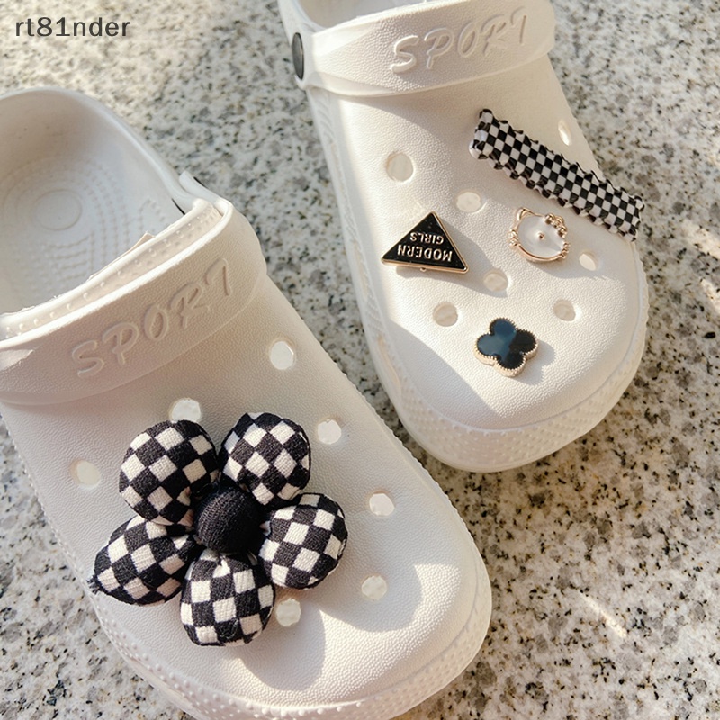 Rt 1 Bộ Phụ Kiện Trang Trí Giày Hình Croc DIY Dễ Thương Có Thể Tháo Rời