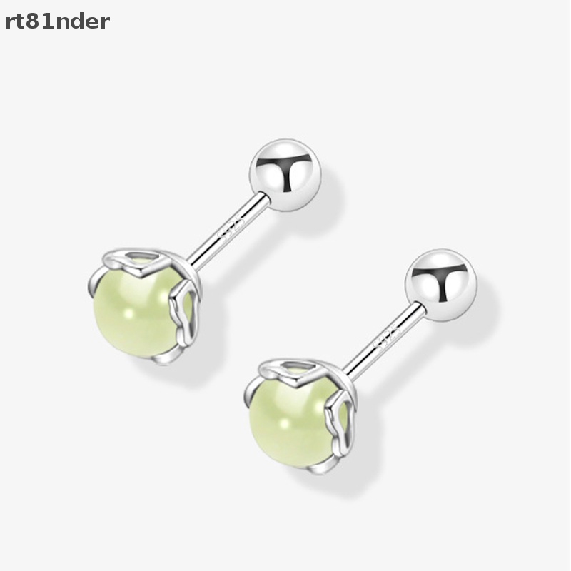 1 Đôi Khuyên Tai Ngọc Bích Dạng Xoắn Ốc Cho Nữ