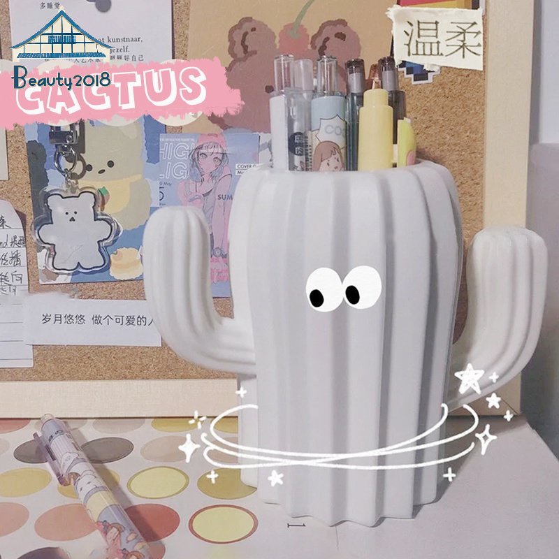 Hộp đựng bút để bàn hình cây xương rồng hoạt hình sáng tạo