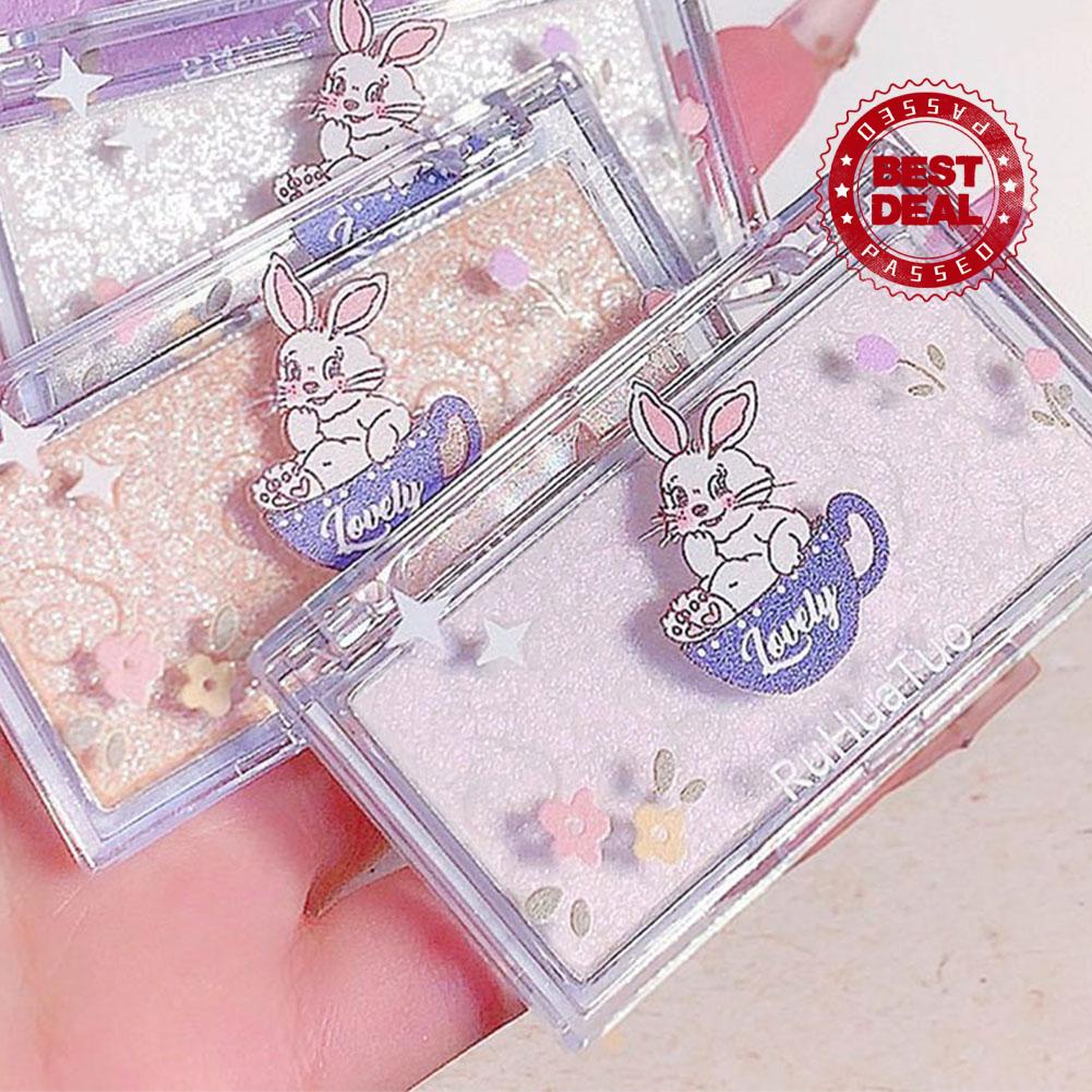 Phấn Bắt Sáng Lấp Lánh Trang Điểm Nổi Bật Thiết Kế Thỏ Dễ Thương A0K0