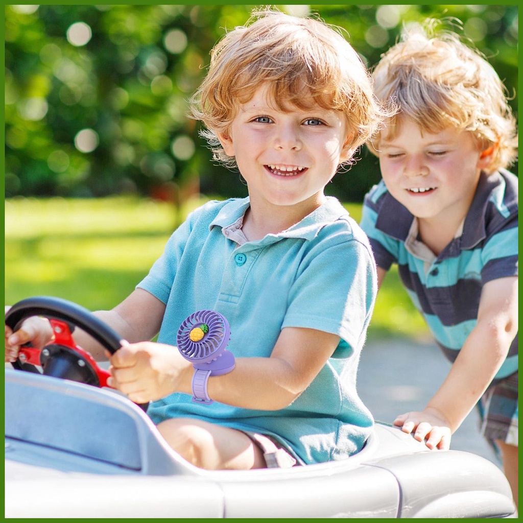 Quạt Điện Mini Đeo Cổ Tay Siêu Thoải Mái Có Thể Sạc Lại