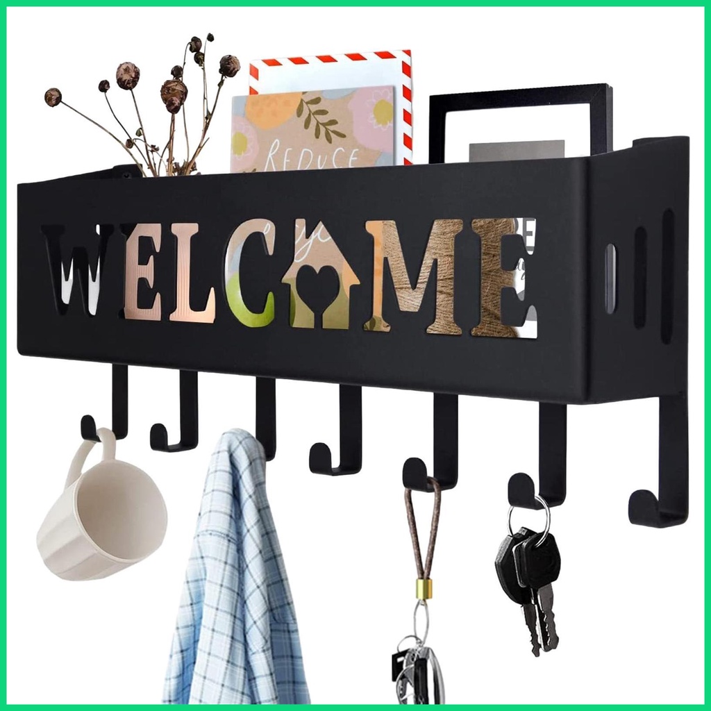 Giá Đỡ Chìa Khóa 7 Móc Treo Tường Bằng Sắt Tiện Dụng