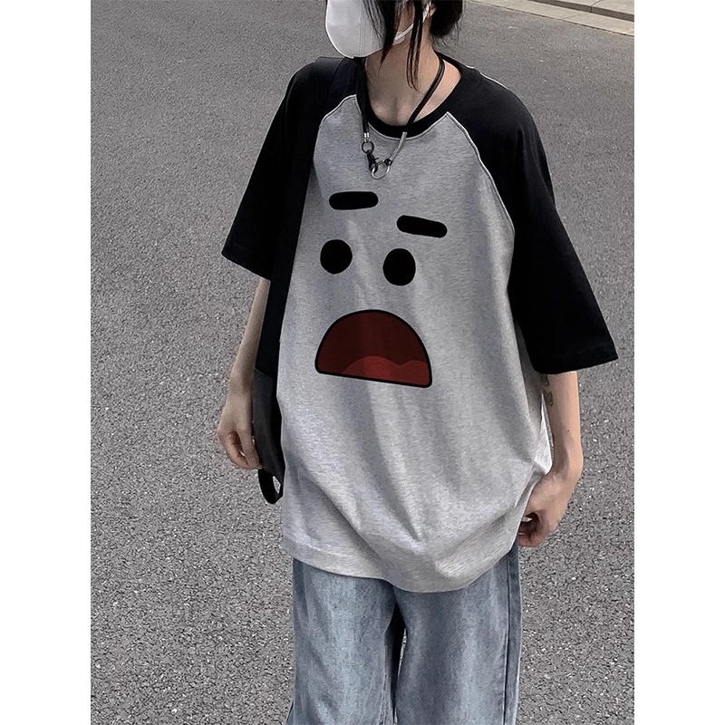 NRVP Áo Thun 100% Cotton Tay NgắN In Hoạ TiếT ĐộC ĐáO Phong CáCh HàN QuốC 2023