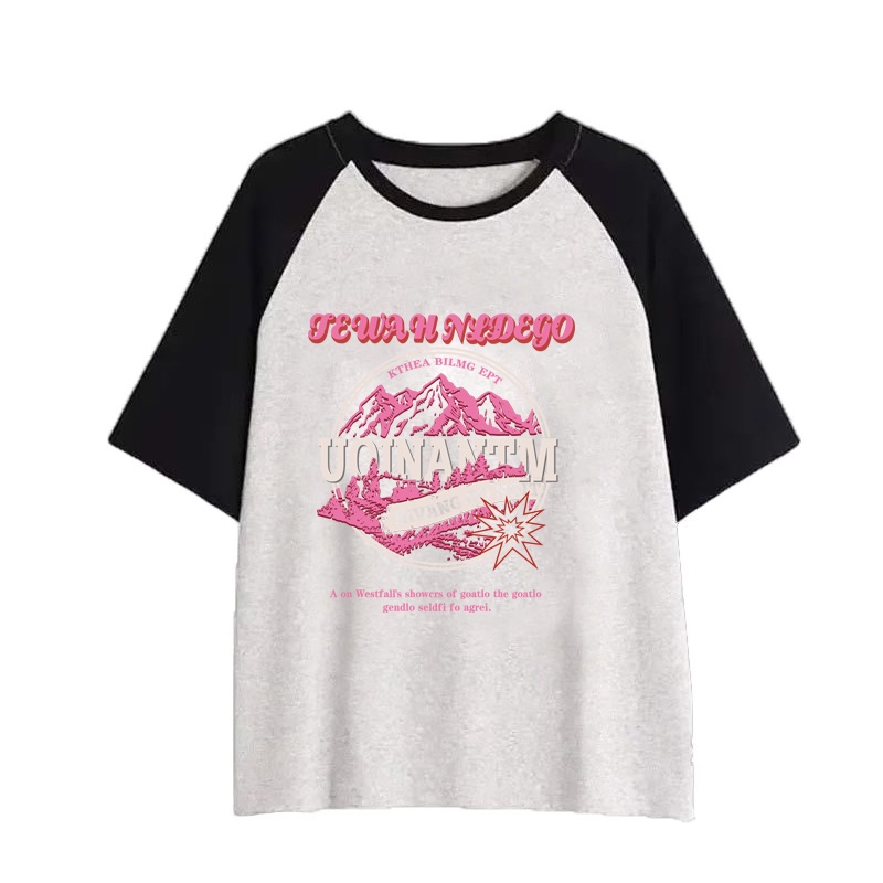 NRVP Áo Thun 100% Cotton Tay NgắN In Hoạ TiếT ĐộC ĐáO Phong CáCh HàN QuốC 2023