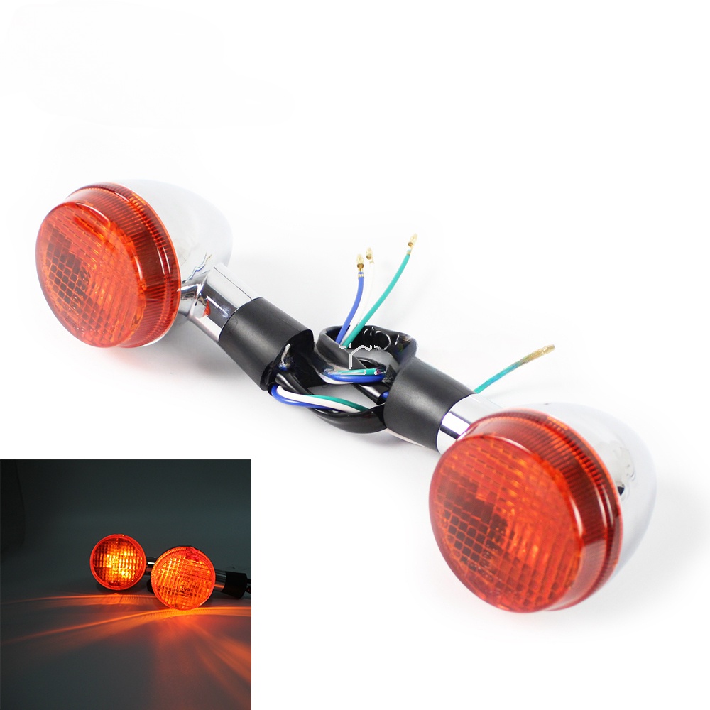 Đèn Xi Nhan E13 Bằng Chrome Chuyên Dụng Cho Honda Shadow 400 750 VT750 VT 750 2004-07