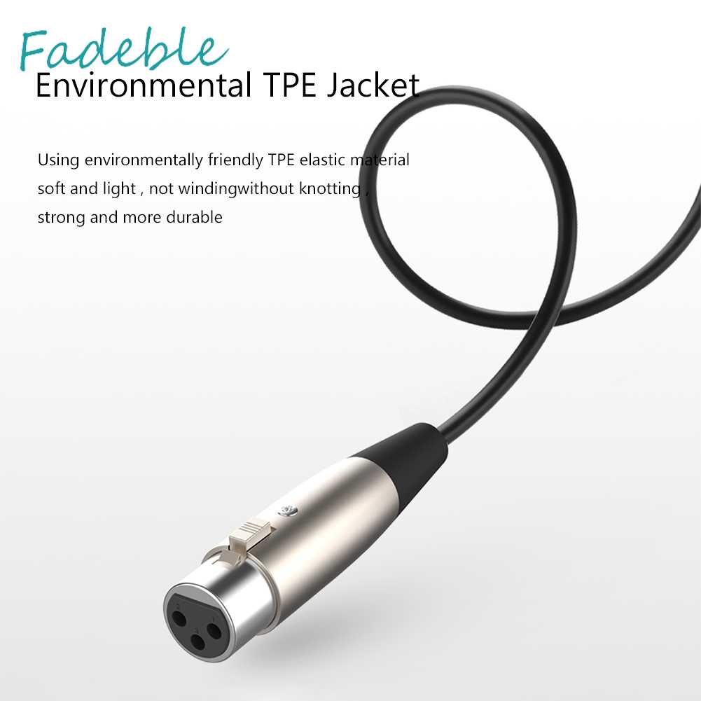 Dây Cáp Âm Thanh Nối Dài Tai Nghe Chốt Cắm 3.5mm XLR 1.5m