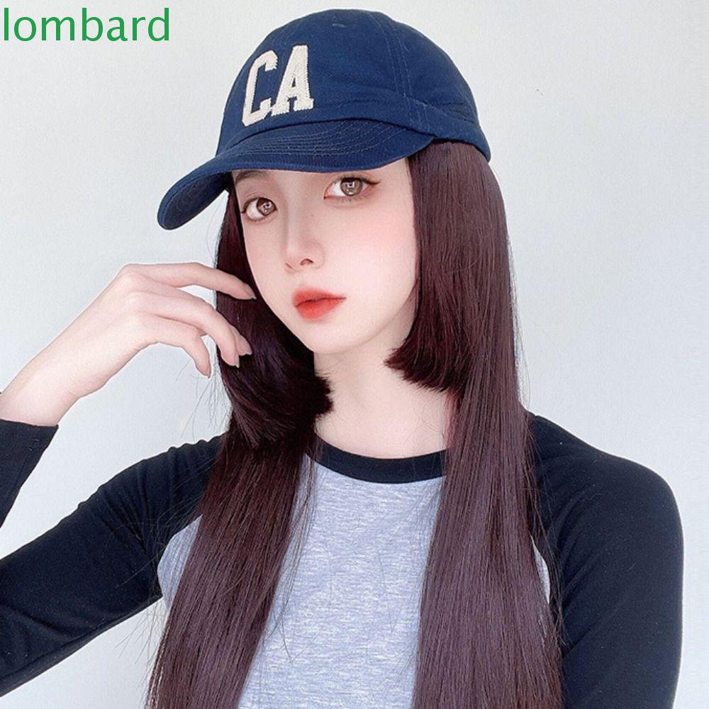 Tóc Giả Nối Dài Kiểu Bóng Chày Bằng Sợi Tổng Hợp Màu Nâu Tự Nhiên Cách Nhiệt Dễ Thương Thời Trang Mùa Hè Cho Nữ