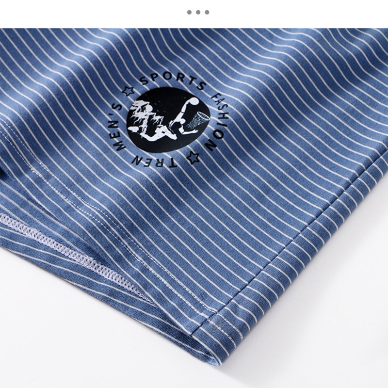 Quần Cotton Nguyên Chất Dáng Rộng Thoáng Khí Họa Tiết Kẻ Sọc Thời Trang Cho Nam 3062-JJK