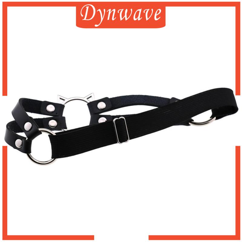 Đai Nịt Đùi Bằng Da Co Giãn Hình Mèo Phong Cách Punk Gothic Thời Trang