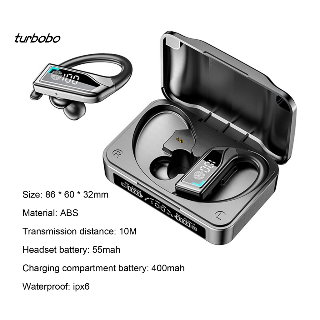 Tai Nghe Nhét Tai Không Dây Q8 Chống Thấm Nước IPX6 Bluetooth 5.2 Màn Hình LED Phong Cách Thể Thao