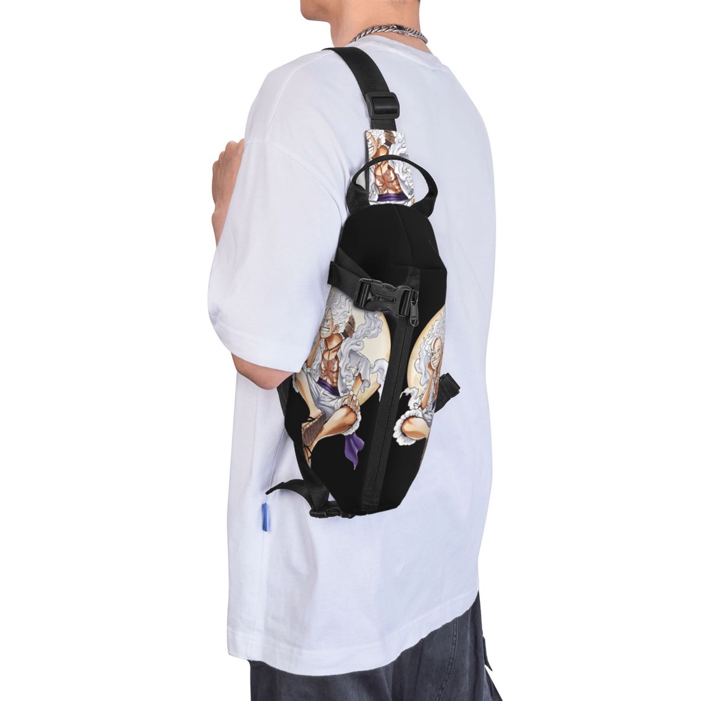 Balo Đeo Chéo Vai In Hình Luffy One Piece Thời Trang Cho Nam Nữ