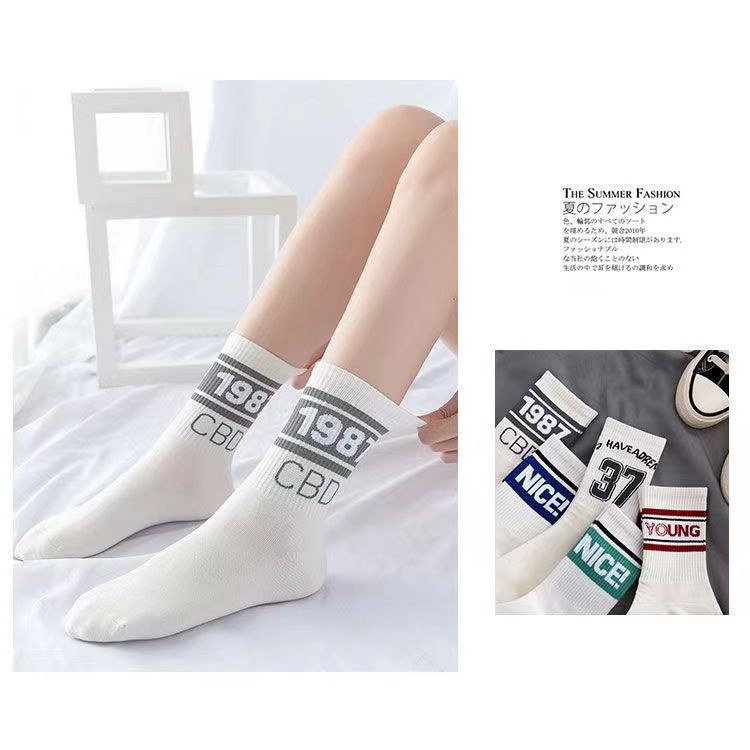 Vớ cotton Nguyên Chất Mỏng Thoáng Khí Thời Trang Mùa Hè Phong Cách Hàn Quốc Cho Thanh Thiếu Niên / Học Sinh Trung Học / Trẻ Em