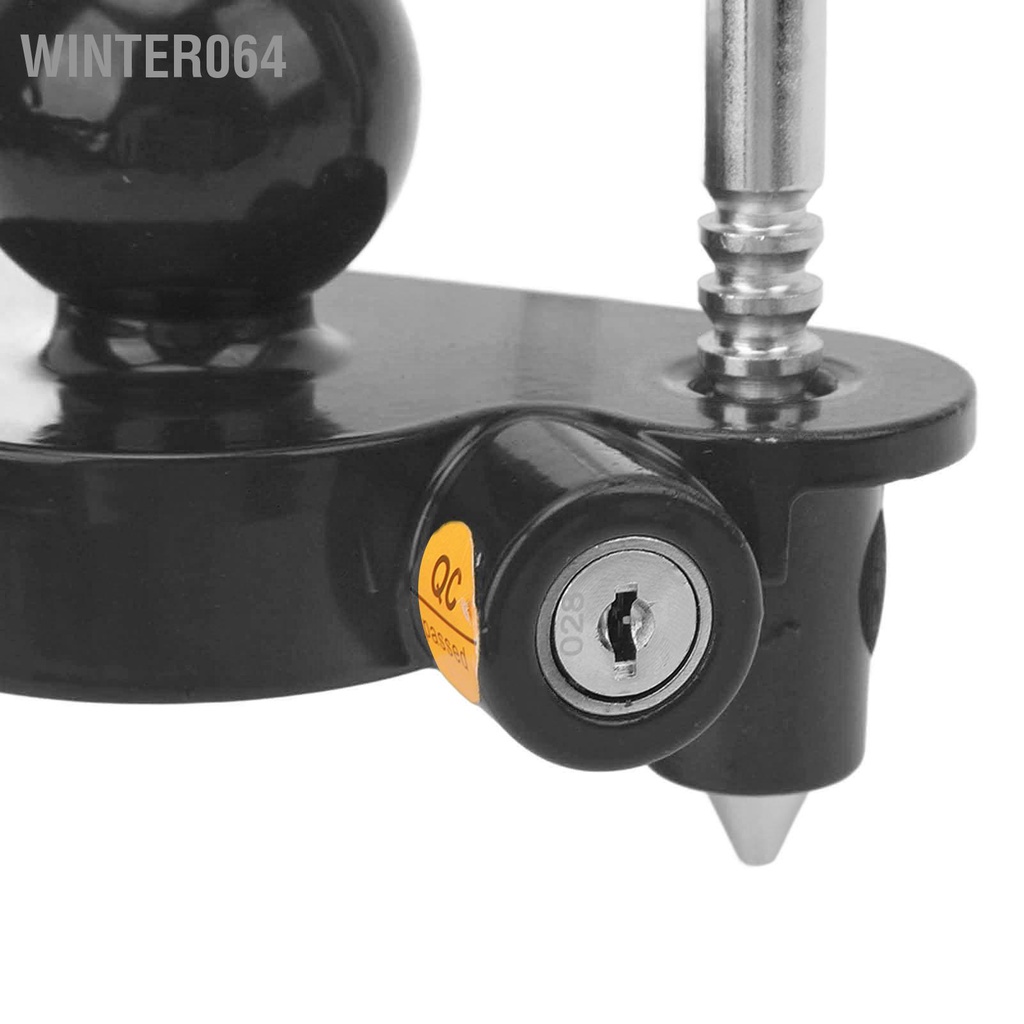 Winter064 Trailer Hitch Ball Lock Có Thể Điều Chỉnh Heavy Duty Steel cho 1 đến 7/8 trong 2in Khớp Nối 2 5/16in với Chìa Khóa