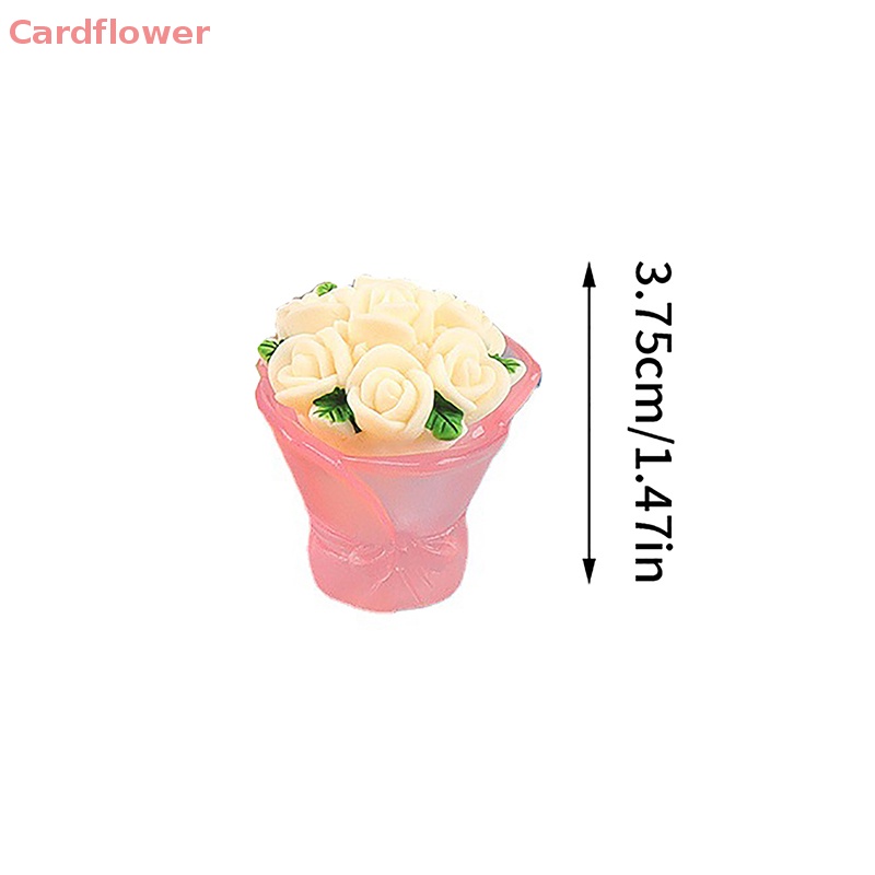 1 Bó Hoa Hồng Giả Phát Quang Mini Trang Trí Tiểu Cảnh Mới