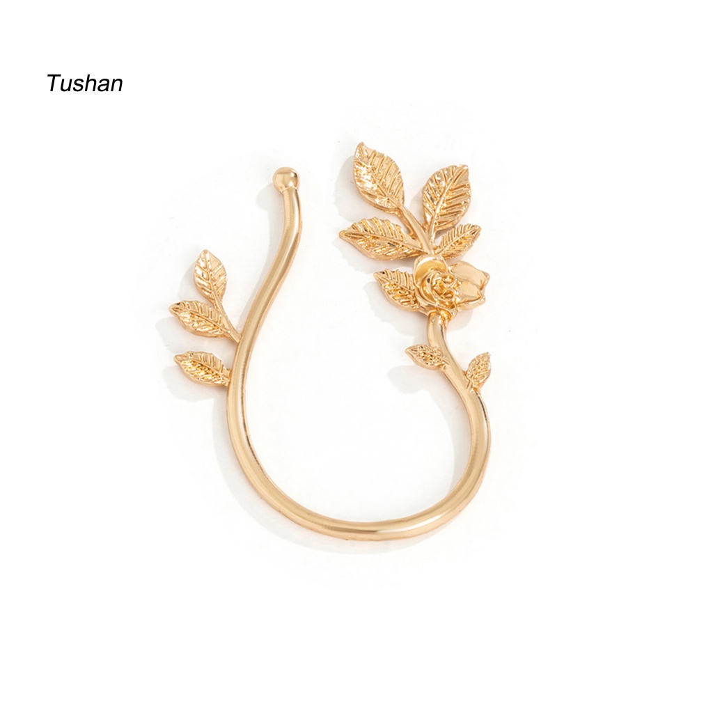 Khuyên Vành Tai Hình Đuôi Cá 3D Đính Đá Thời Trang Cho Nữ