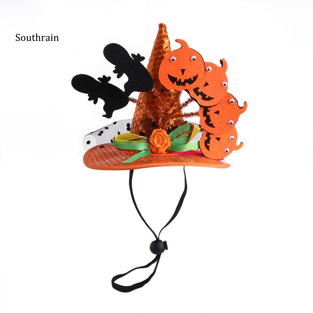 Mũ Hóa Trang Halloween Bằng Vải Nỉ Sáng Tạo Có Thể Điều Chỉnh Cho Thú Cưng