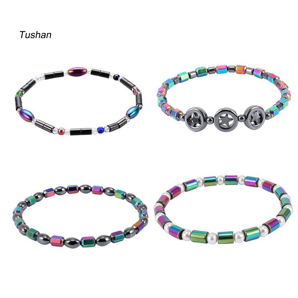 Vòng Tay Chuỗi Hạt Nam Châm Nhiều Màu Thời Trang Cho Nữ