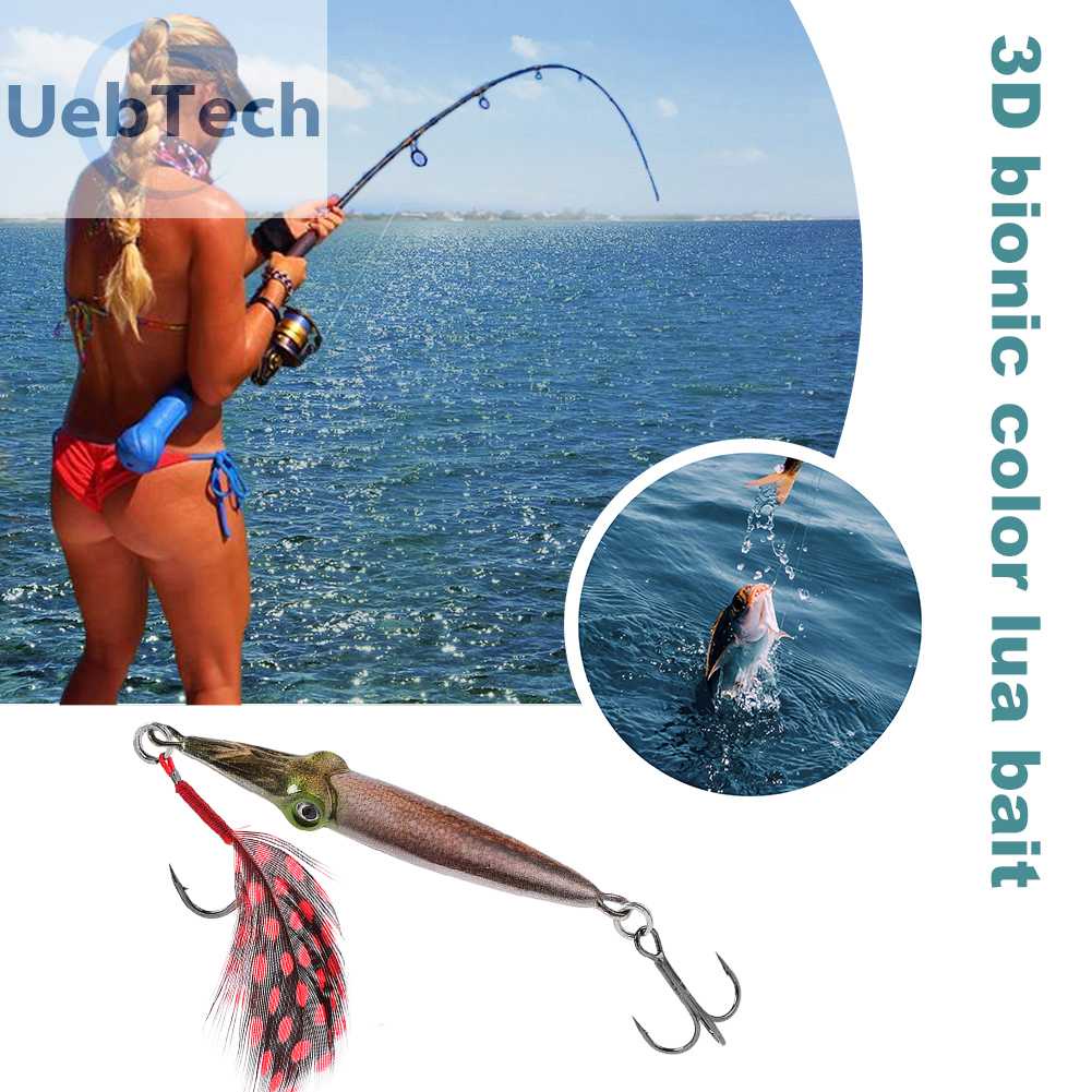 Mồi Câu Cá Nhân Tạo 3D 66mm Có Hiệu Ứng Phát Sáng