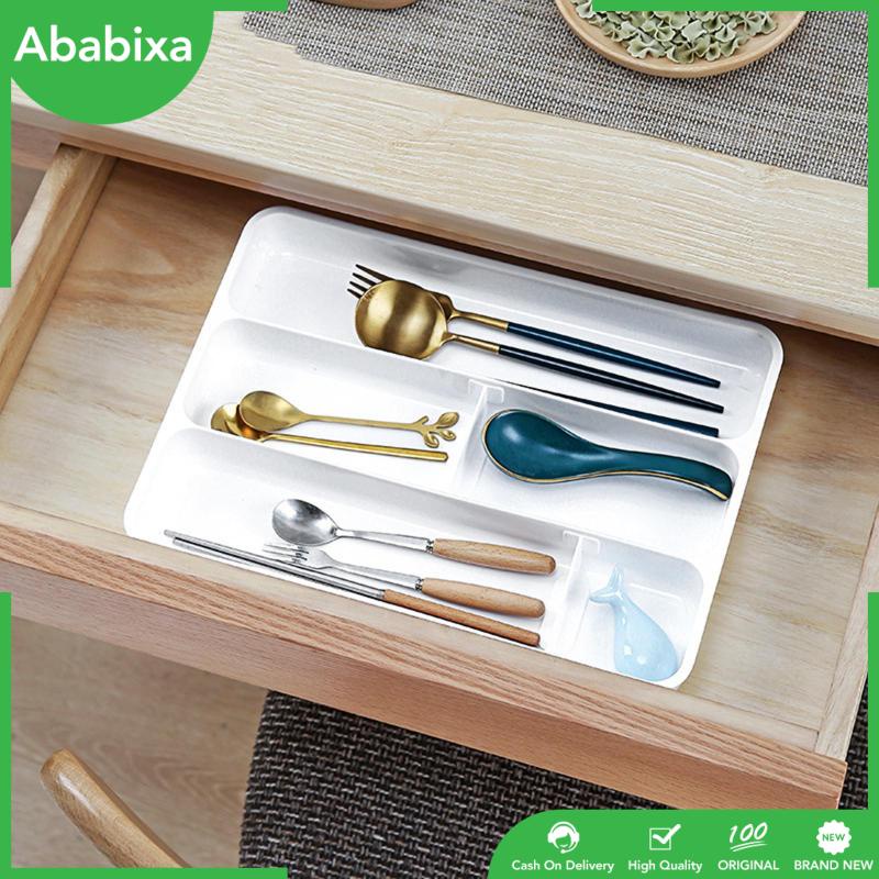 [Ababixa] Khay Đựng Dao Kéo Chia Ngăn Tủ Có Thể Điều Chỉnh Sắp Xếp Gọn Gàng Cho Thước Thủ Công Utencil