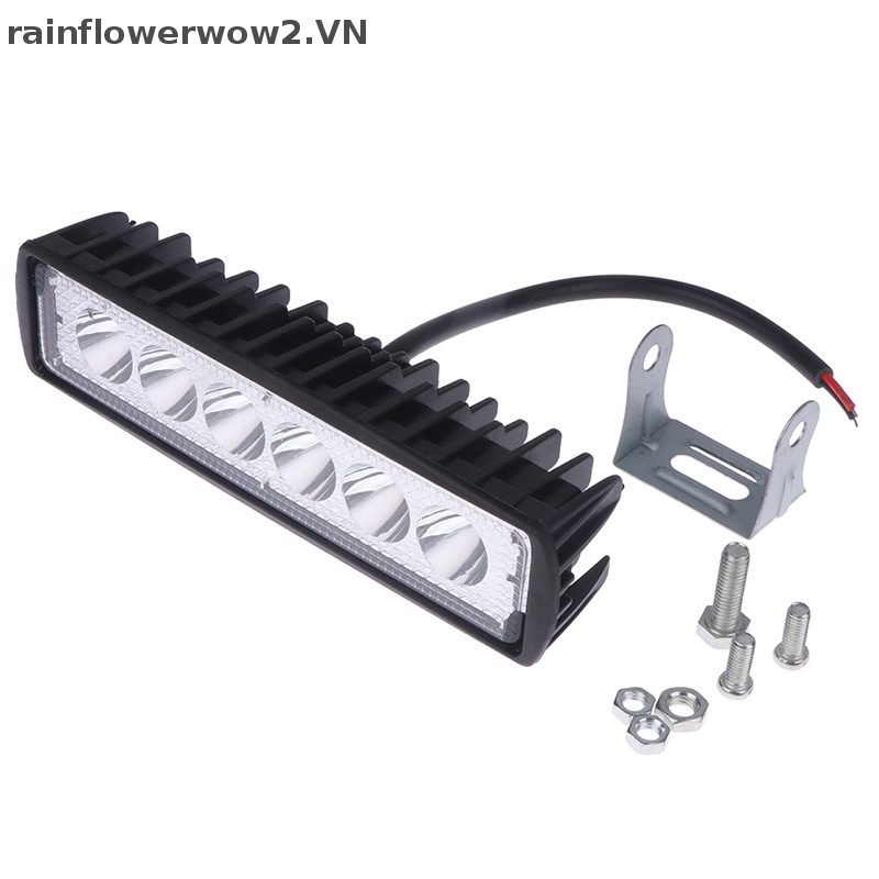 Bộ 2 Đèn LED DRL 6 Bóng 18w Ánh Sáng Cao Chống Nước Chuyên Dụng Cho Xe Hơi