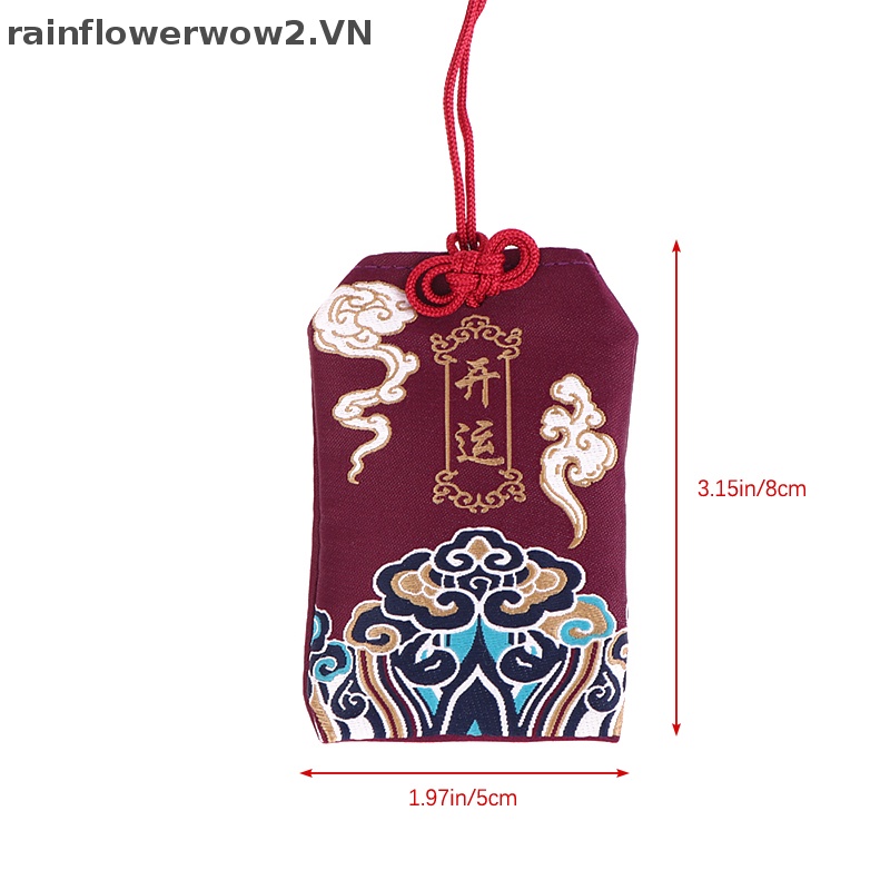 Mặt Dây Chuyền Túi Cầu Nguyện Thêu Họa Tiết Cổ Điển DIY