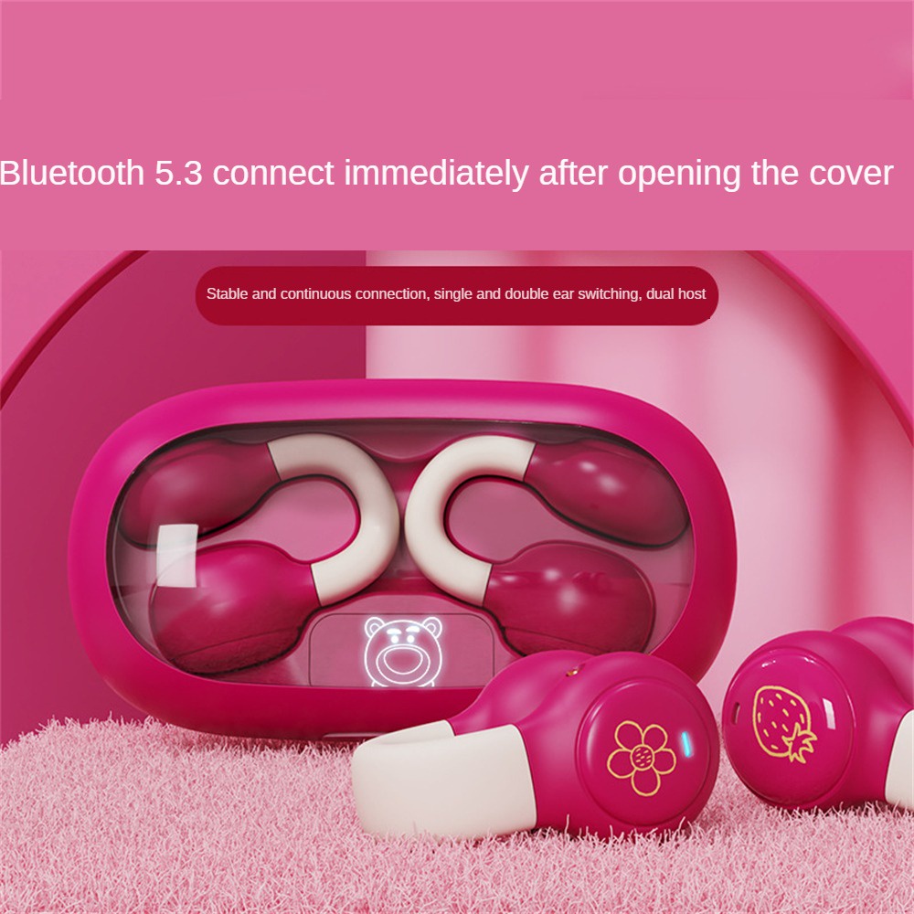 Tai Nghe Bluetooth DN12 Dạng Kẹp Vành Tai Dễ Thương