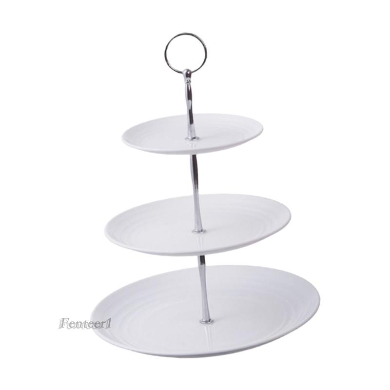 [Fenteer1] Khay Đựng Bánh Kẹo Tráng Miệng 3 Tầng Dành Cho Tiệc Sinh Nhật