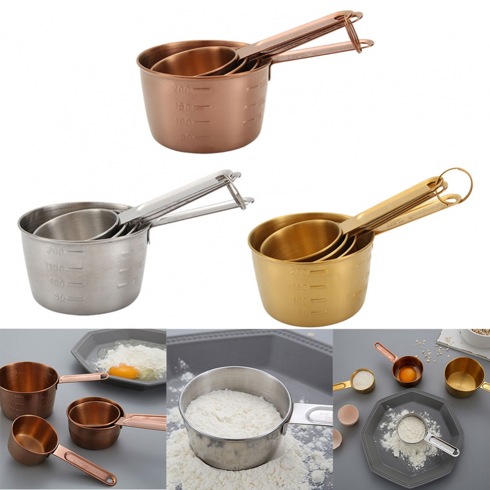 Set 4 Cốc Đo Lường Làm Bánh Tiện Lợi