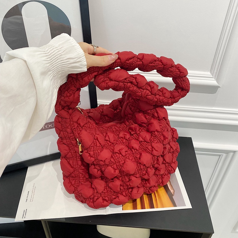 Carlyning Style Cozy Soft M Women's Bag Jennie Cos Túi Xách Vải Cotton Cỡ Lớn In Họa Tiết Thời Trang Cho Nữ