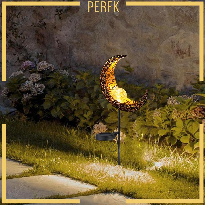 [Perfk] Đèn LED Trắng Ấm Áp Năng Lượng Mặt Trời Có Lỗ Gắn Lối Đi Sân Vườn