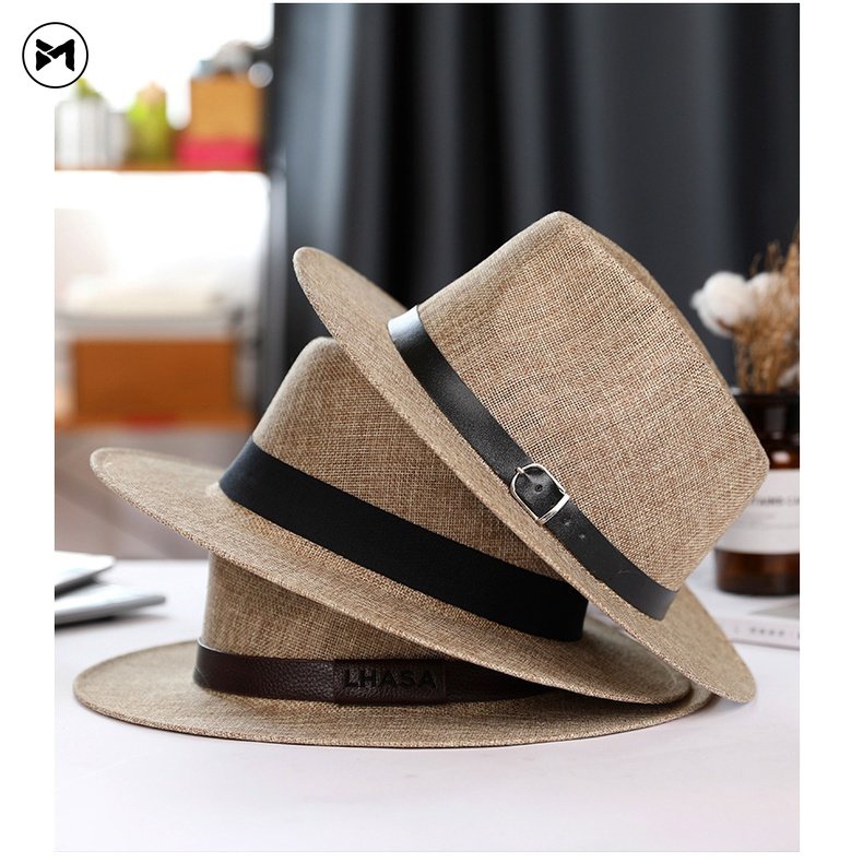 Nón Panama Chống Nắng Viền Phẳng Thời Trang Anh Quốc Mới 2023 Cho Nam