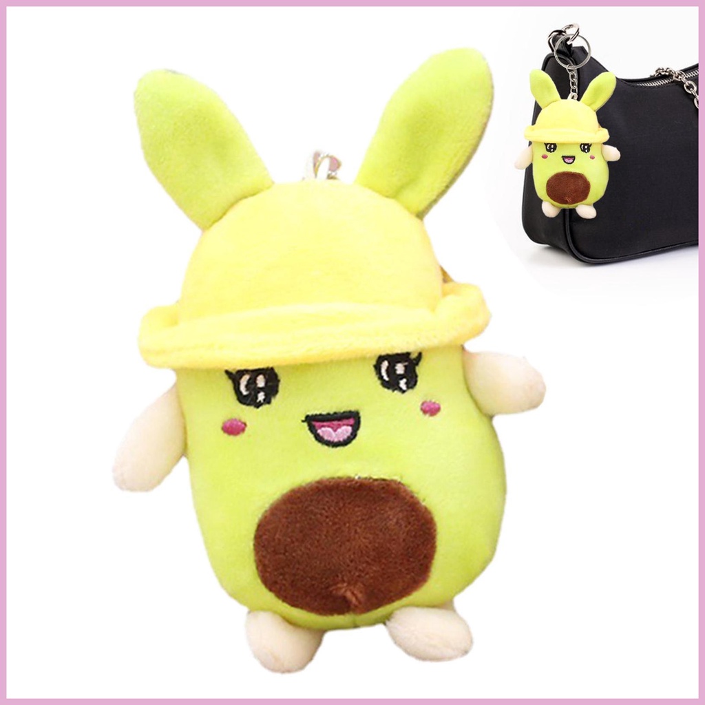 Móc Khóa Quả Bơ Nhồi Bông Mini Dễ Thương