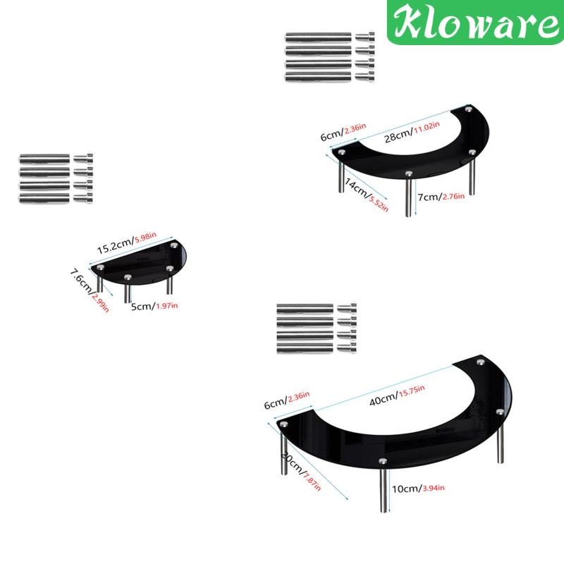 Giá Đỡ Trưng Bày Bánh Cupcake / Sơn Móng Tay Hình Bán Nguyệt Bằng Acrylic Tiện Dụng Cho Gia Đ