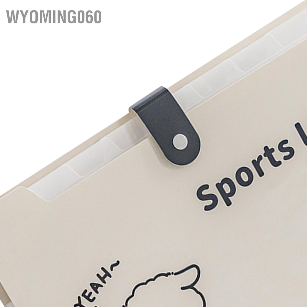 Wyoming060 Mở rộng thư mục tệp Phân loại 8 lớp Ghi nhãn Thư Accordian không thấm nước tài liệu cho biên lai