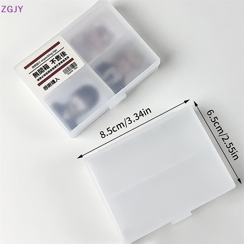 Hộp Nhựa Trong Suốt Kích Thước Nhỏ Đựng Thẻ Sắp Xếp Gọn Gàng Để Bàn Mới