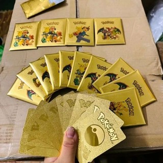 Thẻ bài pokemon vàng túi 10 thẻ