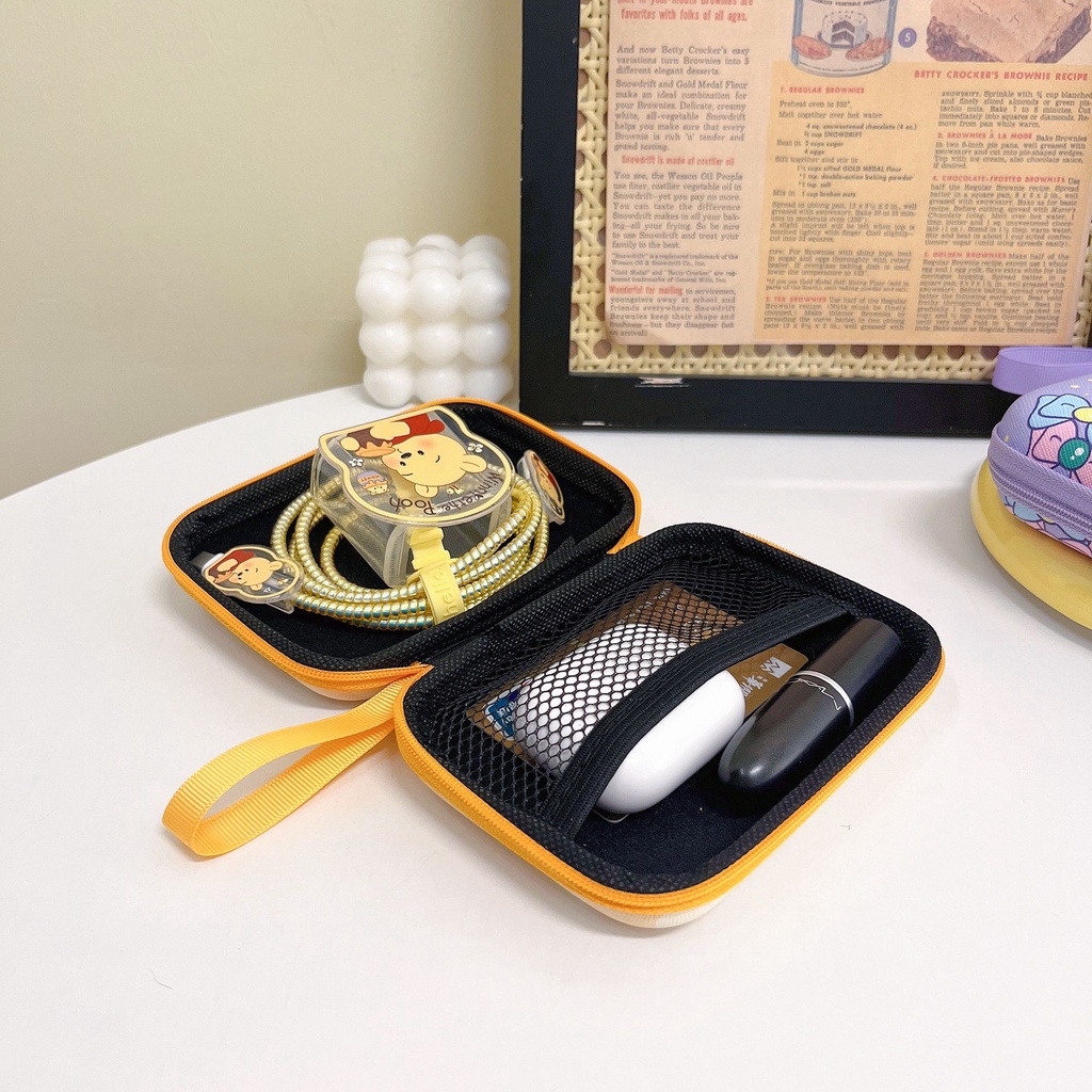 Túi Đựng Đồ Dùng Bằng Da PU Cao Cấp In Họa Tiết Hoạt Hình Dễ Thương