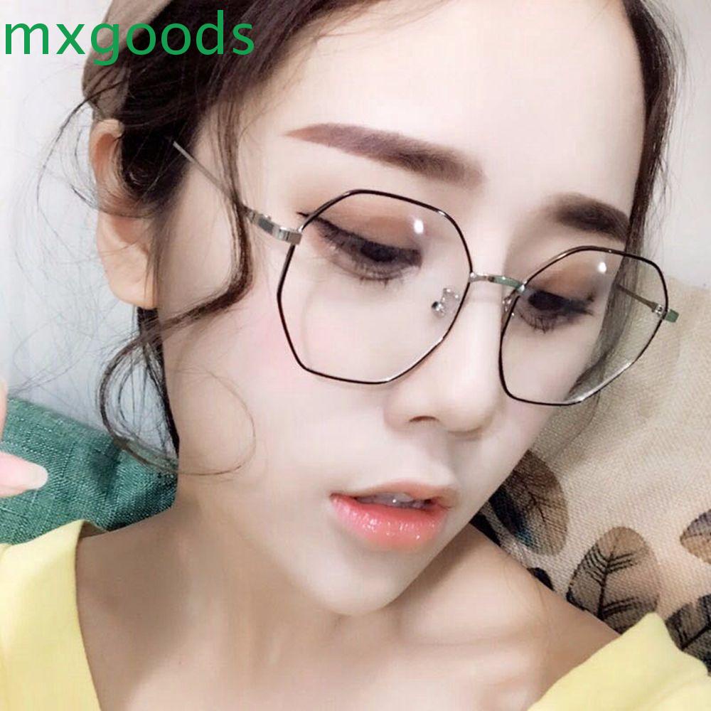 Mắt Kính Gọng Hình Học Phẳng Co Giãn Chống Ánh Sáng Xanh Dễ Phối Đồ Phong Cách Hàn Quốc Cho Nam MXGOODS