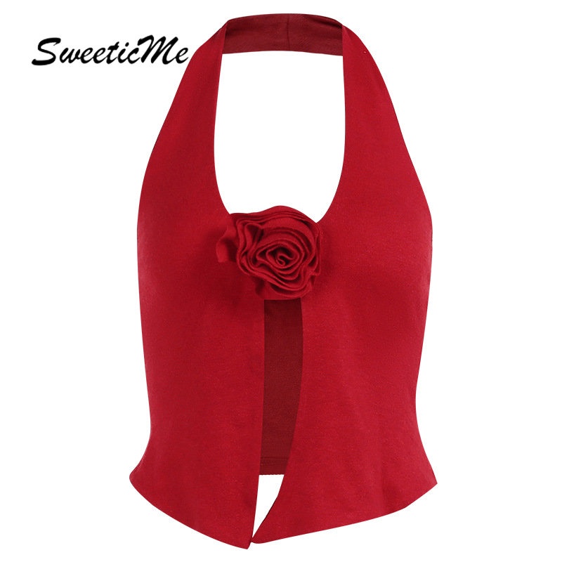 Áo Hai Dây Màu Trơn Họa Tiết Hoa Thời Trang 2023 Cho Nữ