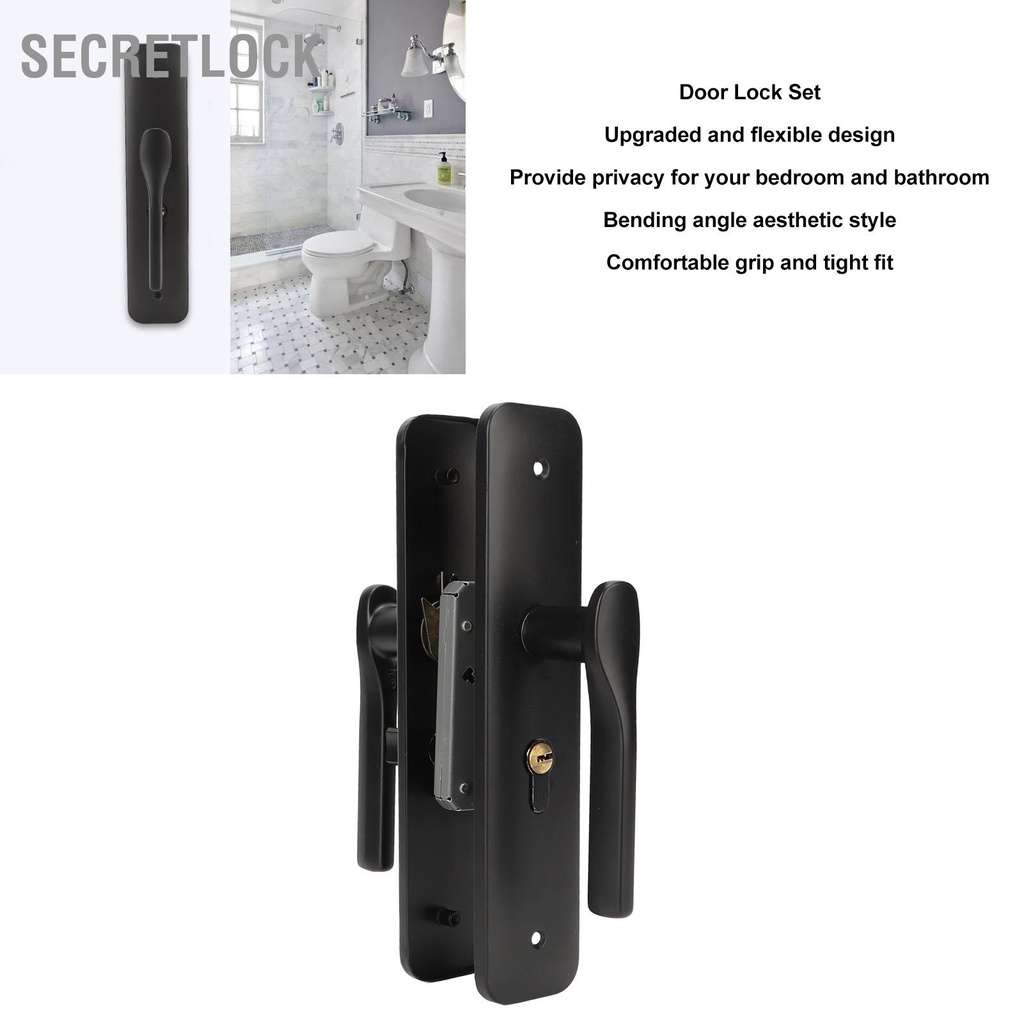 Khoá tay gạt cửa Bằng Thép Không Gỉ Chống Oxy Hóa Cho Phòng Ngủ Phòng Tắm